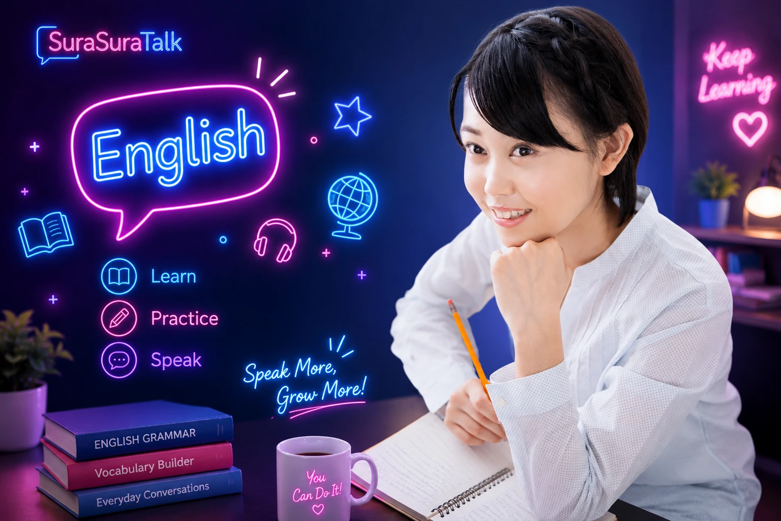 TOEICで覚えた英語を会話練習につなげる学習者