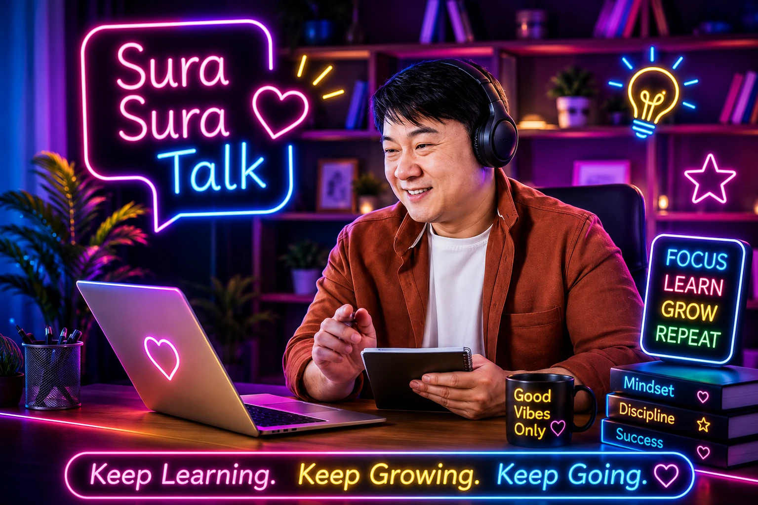 英語学習の小さな成長に気づいて自信を持つ学習者