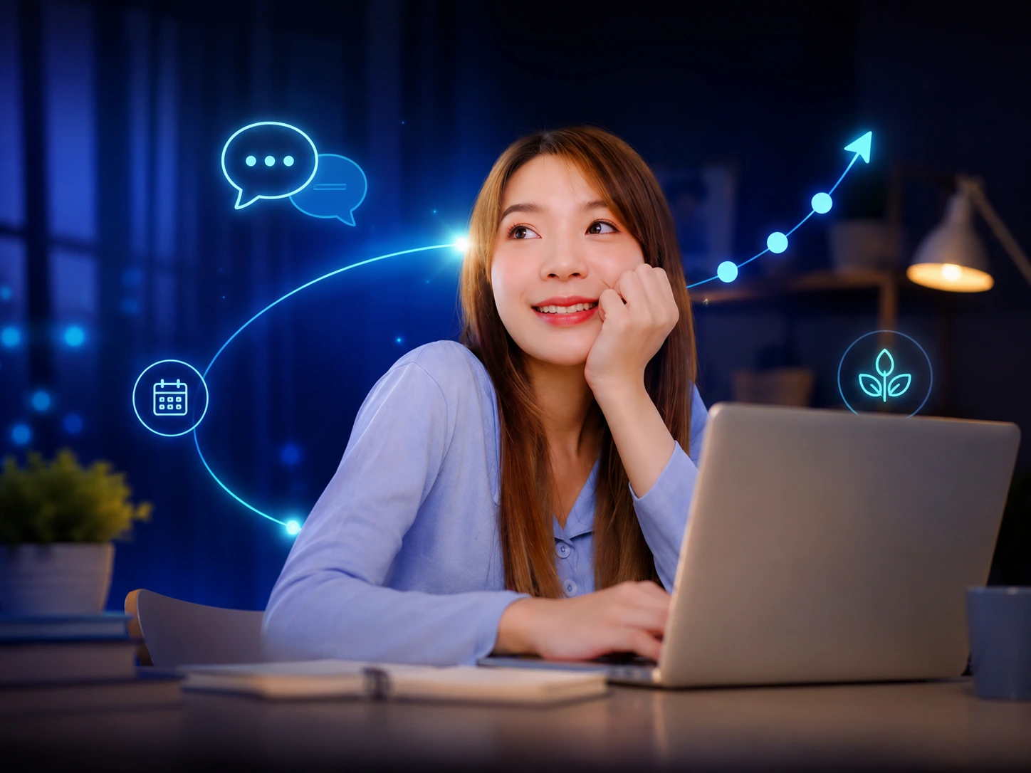 生活の中で英語学習を続ける女性学習者